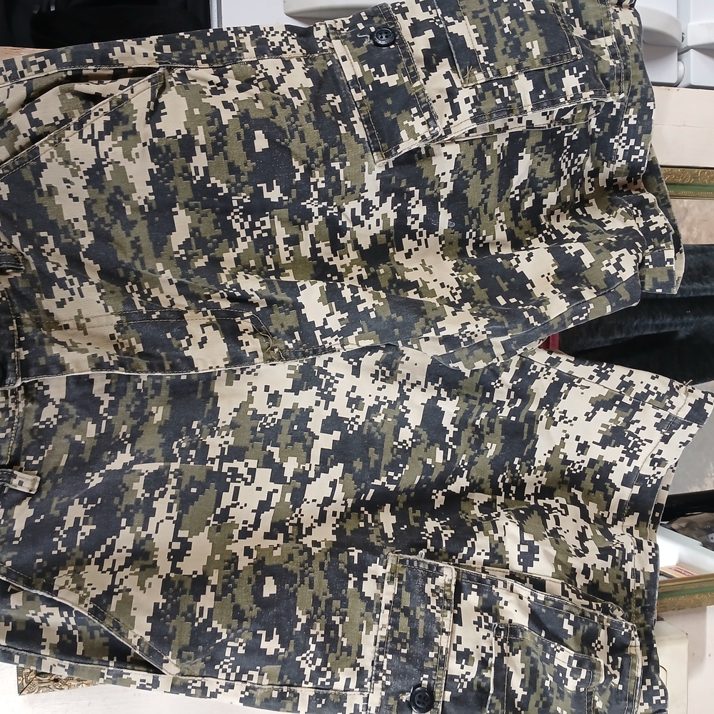 Digital Camo Cargo Shorts